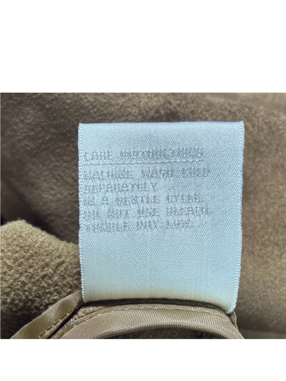 Jones NY Brown Trench Women XL Rich Earthy Brown Vegan Faux Suede Strong Femme - Picture 12 of 15